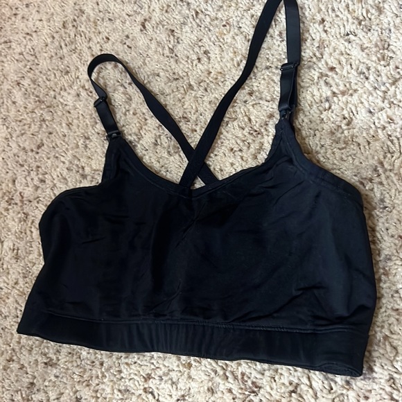 NEW Condition (unworn) black Mimi Maternity cross-back nursing bra in size M - Picture 3 of 5